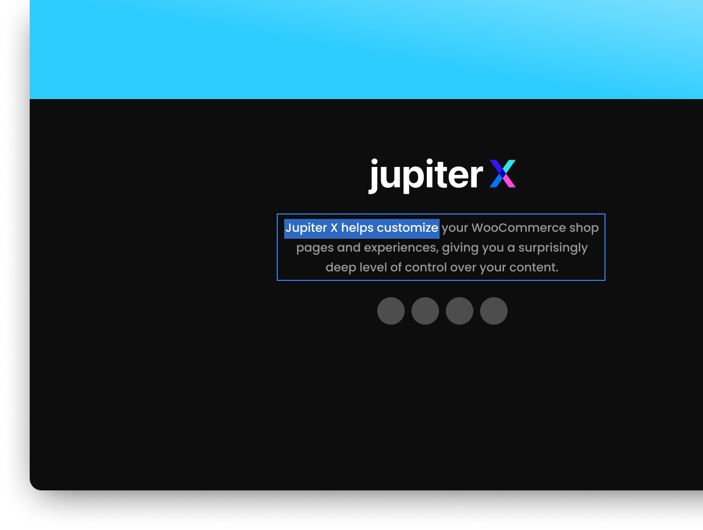 WordPress Footer Builder - Jupiter X